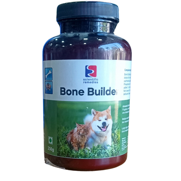 Scientific Remedies Bone Builder Powder for Dogs & Cats (250g) | Calcium & Phosphorus Supplement for Strong Bones & Teeth