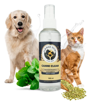 Fur Ball Story Canni Clean Mouth Spray for Dogs & Cats (100ml) | Fresh Breath & Oral Hygiene Spray