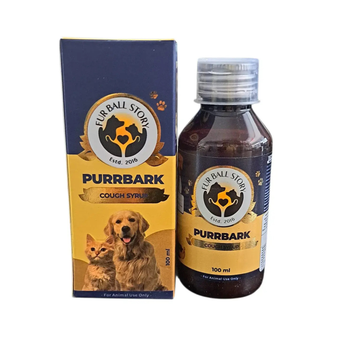 Fur Ball Story PurrBark Cough Syrup for Dogs & Cats (100ml) | Ayurvedic Respiratory Support