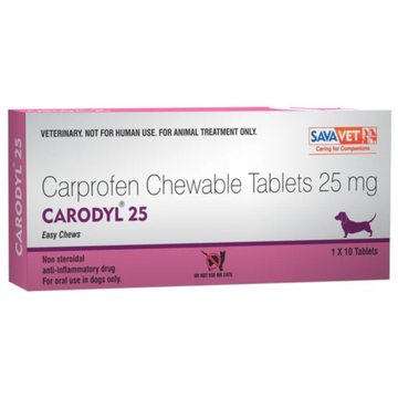 Carodyl Carprofen Chewable Tablets for Dogs | Veterinary NSAID for Pain & Inflammation Support |