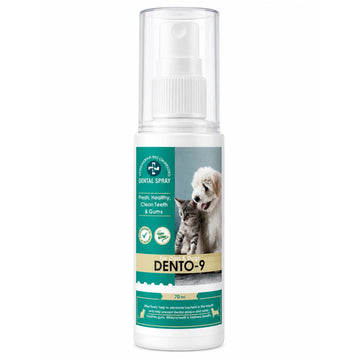 DENTO-9 Dental Spray for Dogs & Cats | Fresh Breath & Oral Care Spray | 70ml