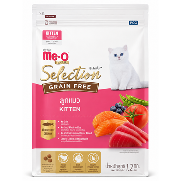 Me-O Gold Selection Grain Free Kitten Dry Cat Food | Salmon Formula for Kittens