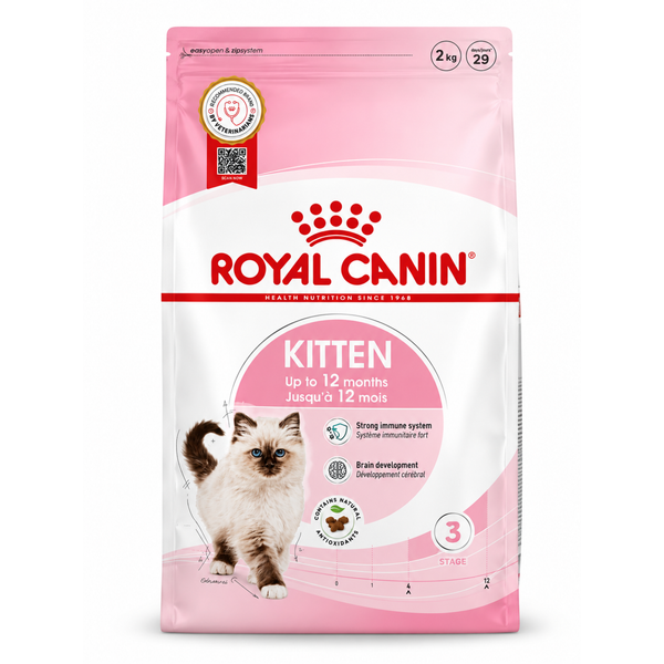 Royal Canin Kitten Dry Cat Food for Kittens Up to 12 Months | Complete Growth & Immune Support Nutrition