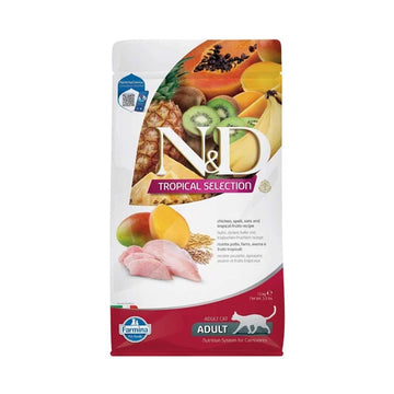 Farmina N&D Tropical Selection Adult Cat Food – Chicken, Spelt, Oats & Tropical Fruits