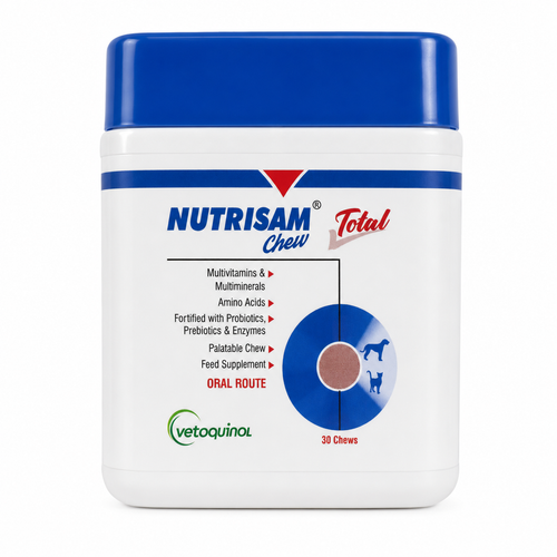 Vetoquinol Nutrisam Chew Total – Complete Daily Nutritional Support for Dogs & Cats