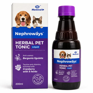 Nephrowäys Herbal Pet Tonic Liquid | Kidney & Urinary Health Support for Dogs & Cats | 200 ml