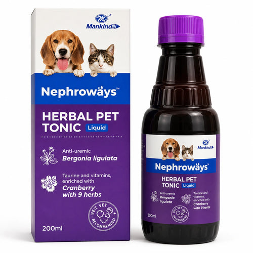 Nephrowäys Herbal Pet Tonic Liquid | Kidney & Urinary Health Support for Dogs & Cats | 200 ml