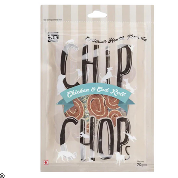 Chip Chop Chicken & Cod Roll Dog Dry Treat (70g)
