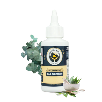 Fur Ball Story Clear Ear Cleanser for Dogs & Cats | Gentle Ear Cleaning Solution | Helps Remove Ear Wax & Dirt | 100ml