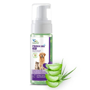 Fresh Me Waterless Foam Cleanser for Dogs & Cats | Aloe Vera Waterless Pet Grooming Foam