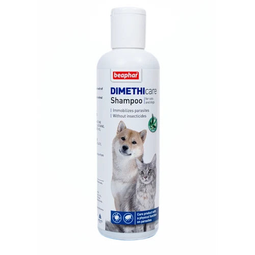 Beaphar DIMETHIcare Shampoo 200ml – Flea & Tick Shampoo for Dogs & Cats
