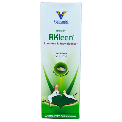 RKleen Liver & Kidney Cleanser for Dogs & Cats | Herbal Liver & Renal Support Supplement