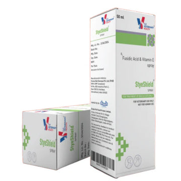 StyeShield Spray for Dogs & Cats | Fusidic Acid & Vitamin E Skin Spray | Veterinary Wound & Skin Care Spray | 50ml