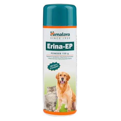 Himalaya Erina-EP Powder for Dogs and Cats | Controls Ticks & Fleas 150 g