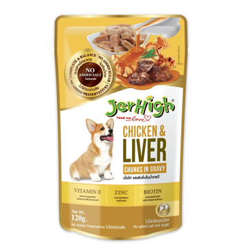 Jerhigh Chicken Liver In Gravy Dog Wet Food