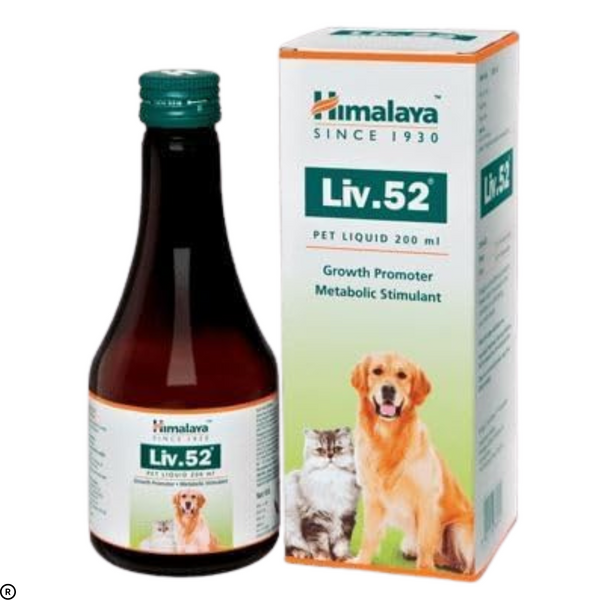 Himalaya Liv.52 Pet Liquid – Liver Support & Appetite Stimulant for Dogs & Cats (200ml)