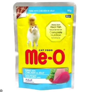 Meo Tuna With Chicken In Jelly Adult- Wet Cat Food