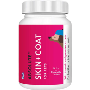 Drools Absolute Skin + Coat Supplement Tablets for Dogs