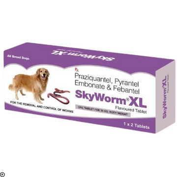 Skyec Skyworm XL Dog Deworming Tablet (2 tablets)