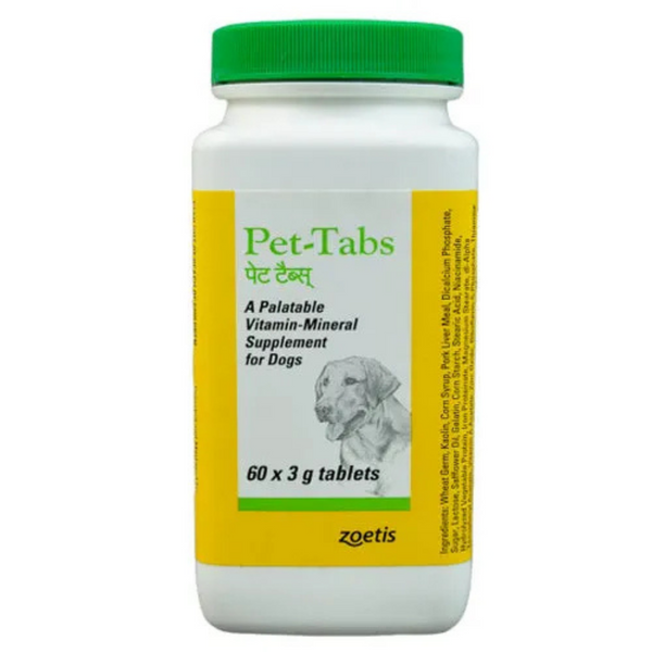 Zoetis Pet-Tabs Vitamin & Mineral Supplement Tablets for Dogs | Palatable Daily Multivitamin for Dogs | Supports Immunity, Energy & Overall Health