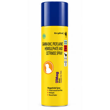 Intas D Mag Wound Care Spray for Dogs | Maggoticidal Antiseptic Spray | 60ml