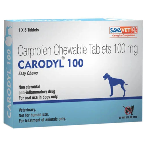 Carodyl 100 Carprofen Chewable Tablets for Dogs | NSAID Pain Relief & Anti-Inflammatory Support | Easy Chews for Joint Pain, Arthritis & Post Surgery Care