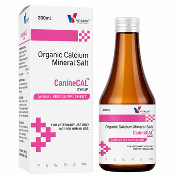CanineCAL Syrup for Dogs & Cats 200ml | Organic Calcium Mineral Supplement