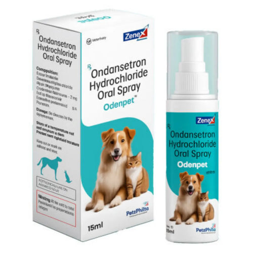 Odenpet Ondansetron Hydrochloride Oral Spray for Dogs & Cats 15ml | Anti Nausea & Vomiting Support