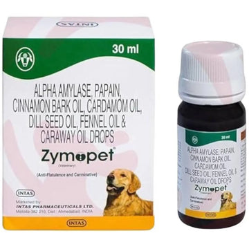 Intas Zymopet Digestive Drops for Dogs & Cats 30ml | Enzyme & Carminative Digestive Support