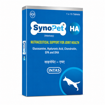 SynoPet HA Joint Health Tablets for Dogs – Glucosamine, Hyaluronic Acid, Chondroitin, EPA & DHA Joint Support Supplement | 15 Tablets