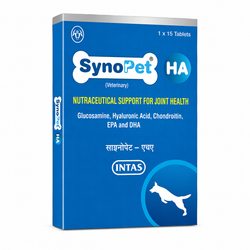 SynoPet HA Joint Health Tablets for Dogs – Glucosamine, Hyaluronic Acid, Chondroitin, EPA & DHA Joint Support Supplement | 15 Tablets