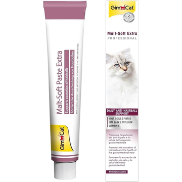 GimCat Malt-Soft Extra Professional Anti-Hairball Paste for Cats | Daily Hairball Control (50g)