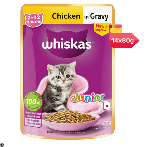 Whiskas Kitten Chicken In Gravy Wet Cat Food