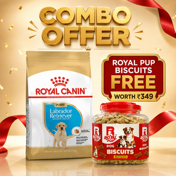 Royal Canin Labrador Retriever Puppy Dry Dog Food Up to 15 Months + Royal Pup Biscuits FREE Worth ₹349 | Combo Offer