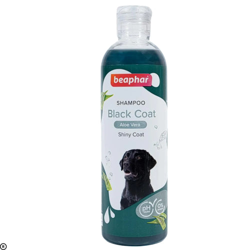 Beaphar Black Coat Shampoo for Dogs with Aloe Vera – 250ml