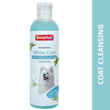 Beaphar Green Tea Extract & Aloe Vera White Coat Shampoo for Dogs-250ml