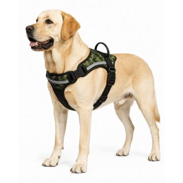 Pet’s Like Camouflage Dog Harness | Adjustable Reflective Harness for Large Dogs