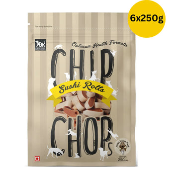 ABK Chip Chop Sushi Rolls – Soft Chicken & Fish Dog Treats (250g)
