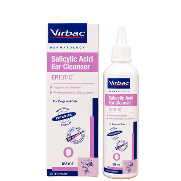 Virbac Epiotic Salicylic Acid Ear Cleanser for Dogs & Cats | 50ml