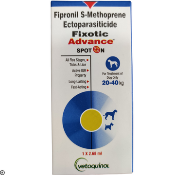Vetoquinol Fixotic Advance Spot-On for Dogs | Tick & Flea Control |