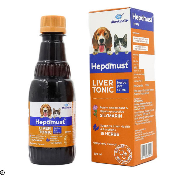 Hepamust Liver Tonic Pet Herbal Syrup 200ml