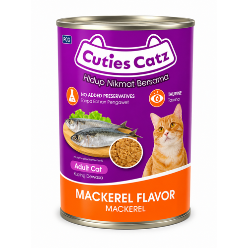 Cuties Catz Adult Cat Wet Food – Chicken Flavor | Taurine Enriched | No Added Preservatives