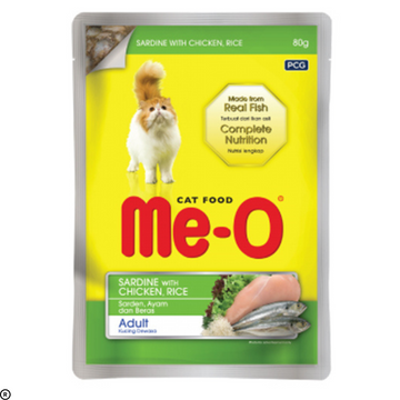 MeO Sardine With Chicken & Rice Cat Wet Food