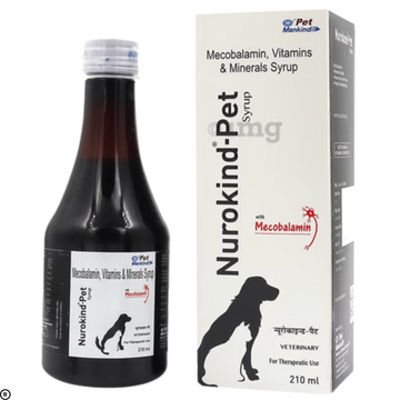 Nurokind-Pet Syrup – Multivitamin & Neuro Support for Dogs & Cats (210ml)