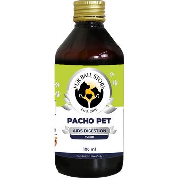 Fur Ball Story Pacho Pet Digestive Syrup for Dogs & Cats | Herbal Digestive Support | Appetite & Gut Health Syrup | 100ml