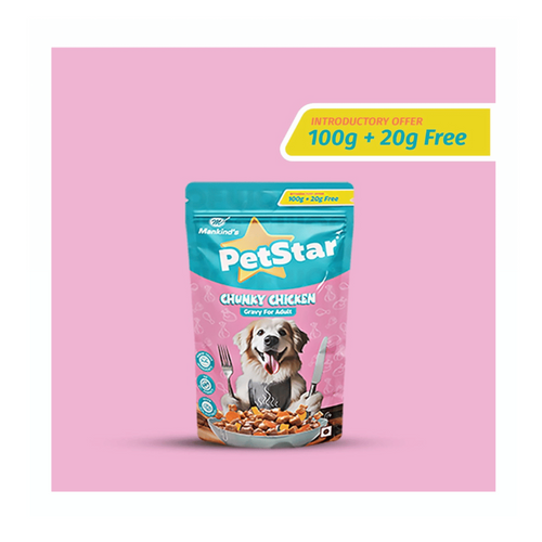 Mankind Petstar Chunky Chicken Gravy Adult Dog Wet Food