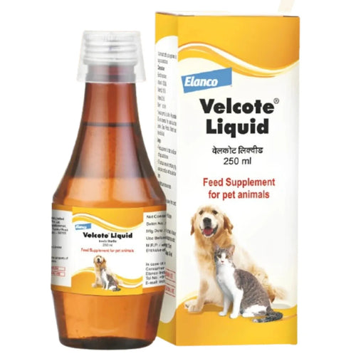 Velcote Liquid – Omega Enriched Multivitamin for Dogs & Cats (250ml)