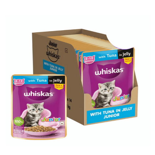 Whiskas Tuna in Jelly Kitten Cat Wet Food (80g)